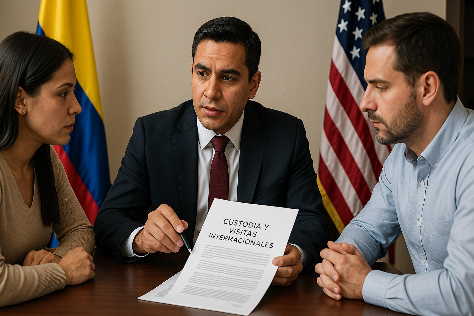 Abogado colombiano para hacer cumplir custodia y visitas internacionales